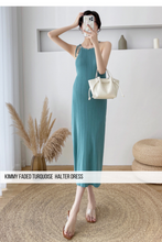 Kimmy Turquoise Halter Dress