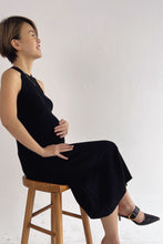 Zeta Halter Maternity Dress - Black