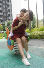 Happy Maternity & Nursing Shift Dress (Red)