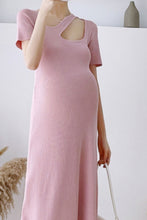Leia Pattern Cut Dress - Pink