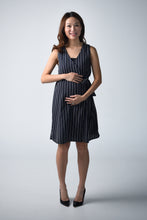 Amber Stripes Maternity Wrap Dress
