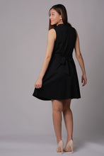 Kylie Black Skater Maternity & Nursing Dress