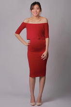 Olivia Red Off-Shoulder Dress