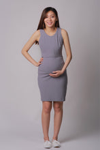 Kyra Grey Knit Maternity & Nursing Tank Dress
