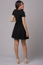 Madison Black Nursing Wrap Dress