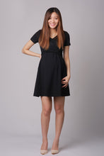 Madison Black Nursing Wrap Dress