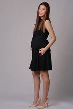 Kylie Black Skater Maternity & Nursing Dress
