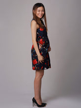 Amber Blue Floral Maternity Wrap Dress
