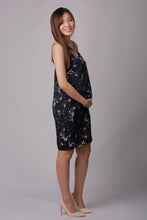 Ella Dark Blue Floral Cami Maternity Dress (Nursing zips)