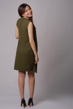 Tanya Olive Side Tie Maternity Dress