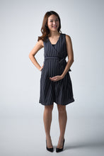 Amber Stripes Maternity Wrap Dress