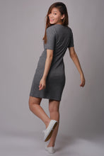 Kayla Grey Knit Maternity & Nursing Dress