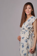 Mayson White Floral Wrap Maternity Dress