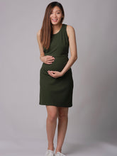 Kyra Green Maternity & Nursing Tank Dress