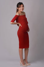 Olivia Red Off-Shoulder Dress