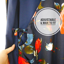 Amber Blue Floral Maternity Wrap Dress
