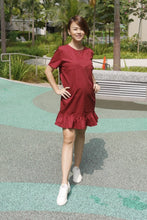Happy Maternity & Nursing Shift Dress (Red)