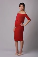 Olivia Red Off-Shoulder Dress
