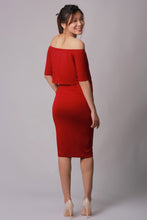 Olivia Red Off-Shoulder Dress