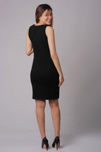 Sophia Black Maternity & Nursing Work Dress