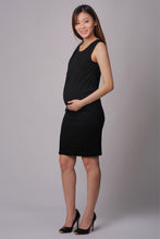 Sophia Black Maternity & Nursing Work Dress